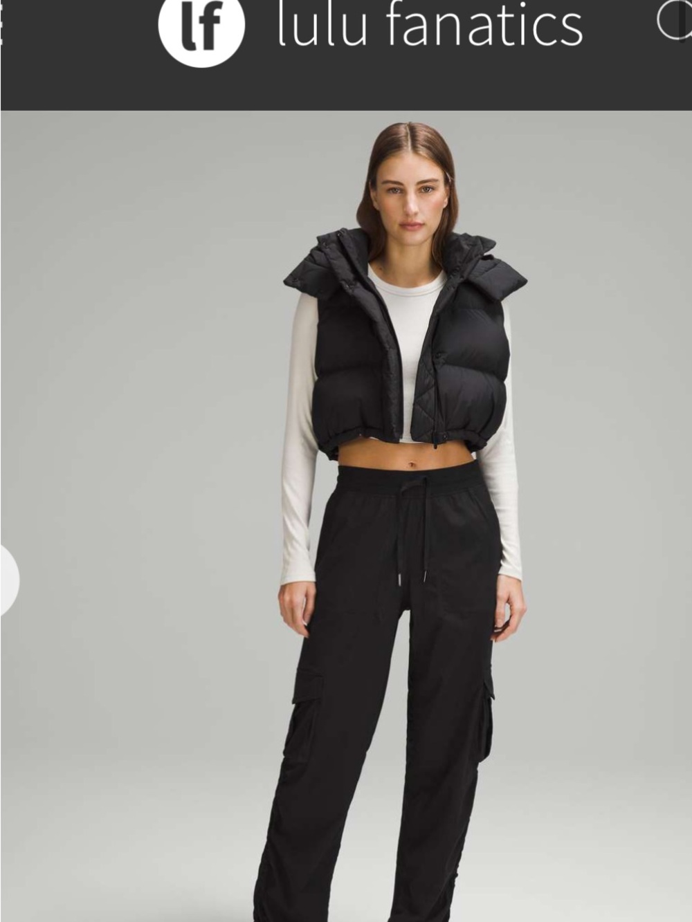 Lululemon Dance Studio Relaxed fit Mid Ride Cargo pant 6 flawed